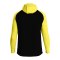 JAKO Iconic Kapuzenjacke Schwarz Gelb F808 - schwarz