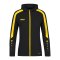 JAKO Power Kapuzenjacke Damen Schwarz Gelb F803 - schwarz