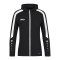 JAKO Power Kapuzenjacke Damen Schwarz Weiss F800 - schwarz