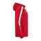 JAKO Power Kapuzenjacke Rot Weiss F100 - rot