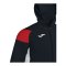Joma Crew III Kapuzenjacke Kids Schwarz - schwarz