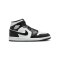 Jordan Air 1 Mid Damen Weiss Schwarz F101 - weiss