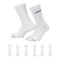 Jordan Everyday Crew 6er Pack Socken Weiß F100 - weiss