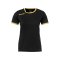 Kempa Curve Trikot T-Shirt Damen Schwarz Gold F05 - schwarz