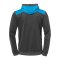 Kempa Emotion 2.0 Kapuzenjacke Grau Blau F16 - grau