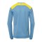 Kempa Emotion 2.0 T-Shirt langarm Blau Gelb F14 - blau