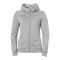 Kempa Player Kapuzenjacke Damen Grau Weiss F11 - grau