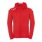 Kempa Player Kapuzenjacke Kids Rot Weiss F03 - rot