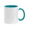 Merch Mug Two Tone 11oz Turquoise - tuerkis
