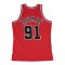 Mitchell and Ness 1997-1998 Dennis Mitchell T-Shirt Rot - rot