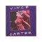 NBA TORONTO RAPTORS VINCE CARTER HEAVYWEIGHT PREMIUM PLAYER VINTAGE LOGO T-SHIRT - lila