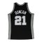 Mitchell and Ness NBA San Antonio Spurs 1998 Swingman Duncan Trikot Schwarz - schwarz