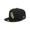 New Era Chicago White Six 59Fifty Cap Schwarz - schwarz
