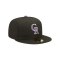 New Era Colorado Rockies 59Fifty Cap Schwarz - schwarz