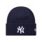 New Era MLB Wide Cuff New York Yankees Beanie Blau - blau