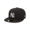 New Era NY Yankees MLB Fittet Cap Grau Weiss - grau