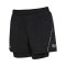 Newline Fast 2in1 Zip Pocket Short Damen Schwarz F2001 - schwarz