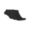 Nike 3er Pack Socken Füsslinge Sneaker F001 - schwarz