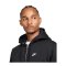 Nike Club Fleece Kapuzenjacke Schwarz F010 - schwarz