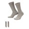 Nike Crew 2er Pack Socken Grau F063 - grau