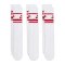 Nike Essential Crew Stripe Socken 3er Pack F102 - weiss