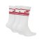 Nike Essential Socken 3er Pack Weiss Rot F102 - weiss