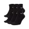 Nike Everyday Cushioned Ankle 6er Pack Socken F010 - schwarz