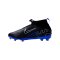 Nike Jr Air Zoom Mercurial Superfly IX Academy FG/MG Shadow Kids Schwarz Silber Blau F040 - schwarz