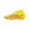 Nike Jr Air Zoom Mercurial Superfly IX Academy FG/MG Kids Lucent Gelb Rosa F780 - gelb