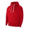 Nike Park 20 Fleece Kapuzenjacke Rot Weiss F657 - rot
