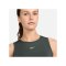 Nike Pro 365 Crop Tanktop Damen Grün F338 - gruen