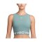 Nike Pro Cropped Tanktop Damen Schwarz F017 - schwarz