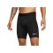 Nike Pro Long Short Schwarz Weiss F010 - schwarz