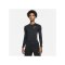 Nike Pro Longsleeve Schwarz Weiss F010 - schwarz
