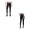 Nike Pro Mid Rise Leggings Damen Schwarz F025 - schwarz