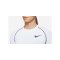 Nike Pro Longsleeve Weiss Schwarz F100 - weiss