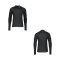 Nike Pro Warm Mock Sweatshirt Schwarz Weiss F010 - schwarz
