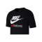 Nike SC Freiburg NSW Futura T-Shirt Damen Schwarz F010 - schwarz