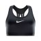 Nike Swoosh High Support Bra Sport-BH Damen Schwarz F010 - schwarz