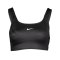 Nike Swoosh Shine Sport-BH Damen Schwarz F010 - schwarz