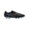 Nike Tiempo Legend X Elite FG Shadow Schwarz Silber Blau F040 - schwarz