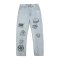 Obey Taylor Denim Jeans Hose Damen Lila - lila