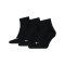 PUMA Quarter Plain 3P Socken Schwarz F200 - schwarz