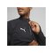 PUMA teamCUP HalfZip Regensweatshirt Schwarz F03 - schwarz