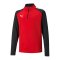 PUMA teamLIGA HalfZip Sweatshirt Kids Rot F01 - rot