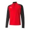PUMA teamLIGA HalfZip Sweatshirt Rot Schwarz F01 - rot