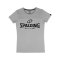 Spalding Essential Logo T-Shirt Damen Grau - grau
