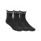 Spalding Mid Cut Socken 3er Pack Schwarz F02 - schwarz
