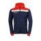 uhlsport Offense 23 Kapuzenjacke Blau Rot F10 - blau