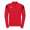 uhlsport Squad 27 HalfZip Sweatshirt Rot Schwarz F62 - rot